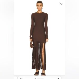 SIR the label Sylvie Chocolate Long Sleeve Dress